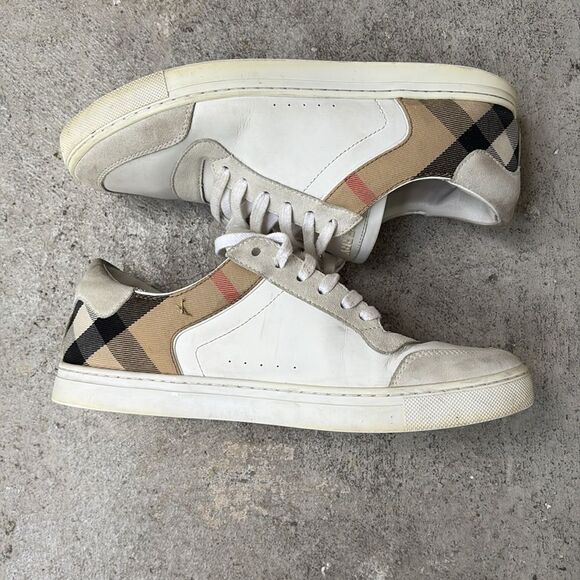 Burberry leather n nova chek sneakers - Picture 3 of 9